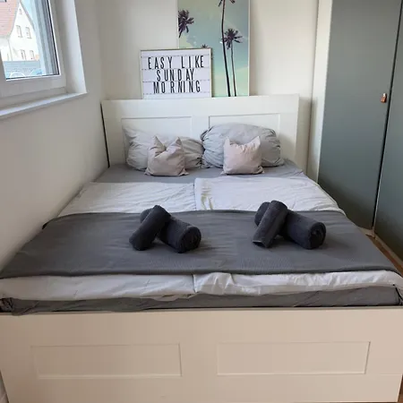 New Near Frankfurt With Parking Space, Terrace And Self-check In Appartement