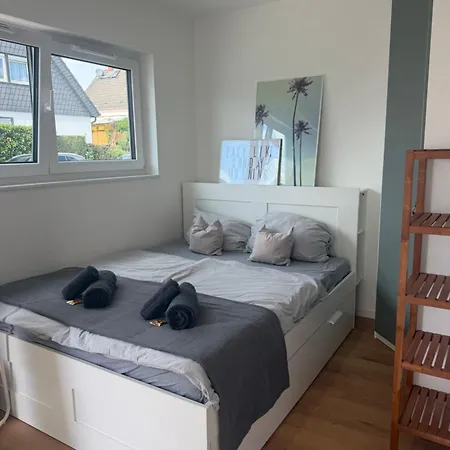 New Near Frankfurt With Parking Space, Terrace And Self-check In Appartement